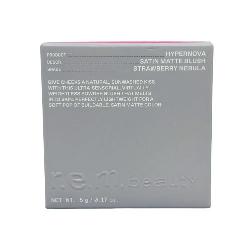 r.e.m. beauty Hypernova Satin Matte Blush - 0.17 oz / 5g - Strawberry Nebula